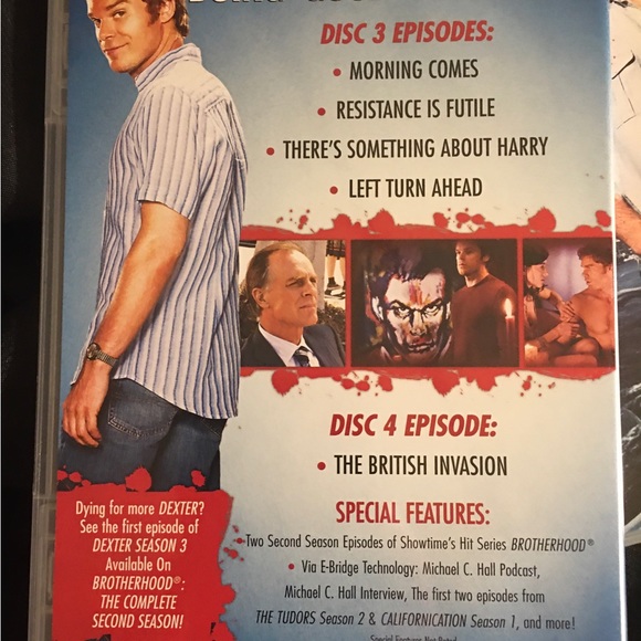 Dexter - The Complete Second Season (DVD, 2008, 4-Disc Set) - Picture 3 of 6